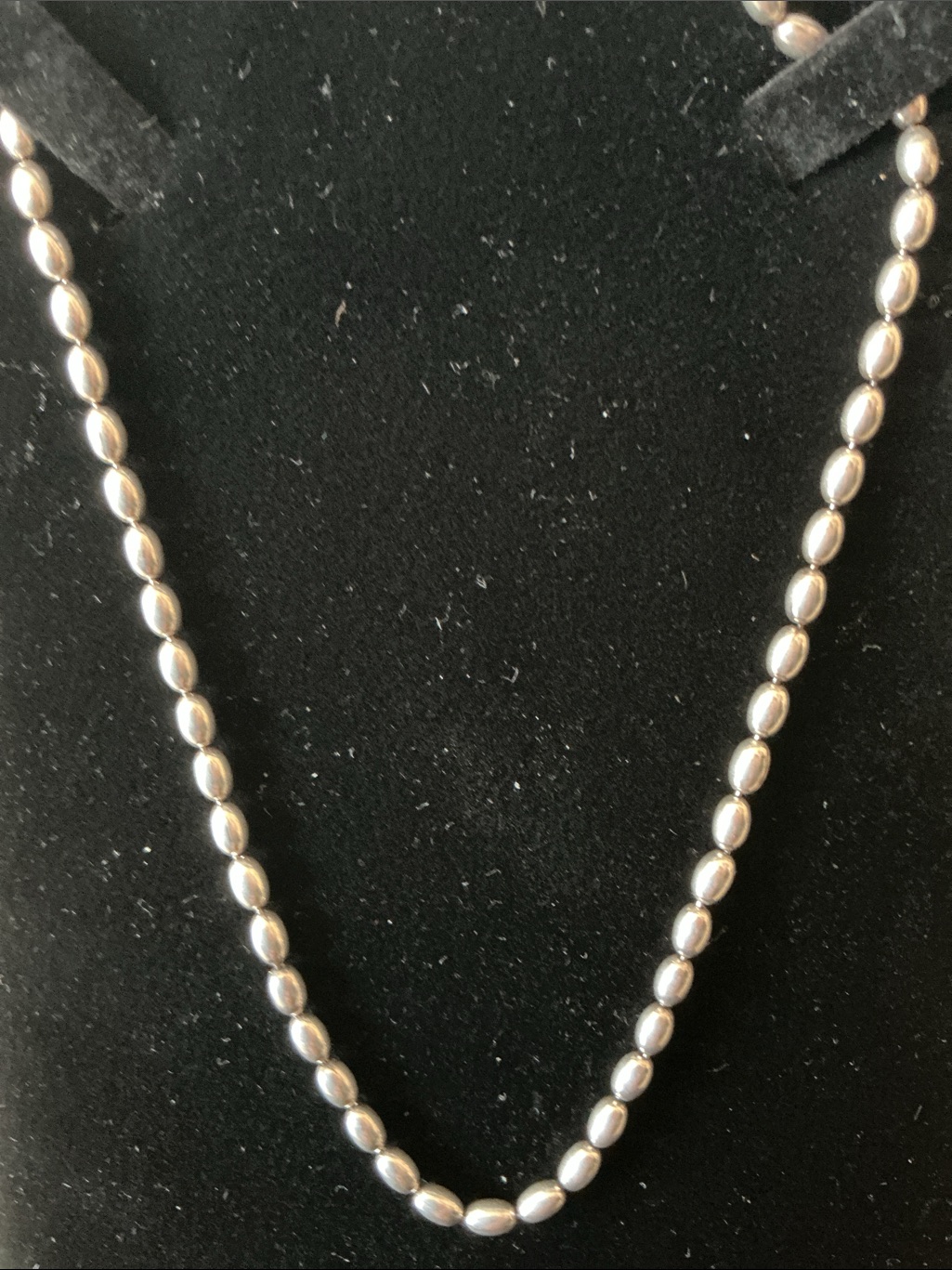 Sterling Silver 925 Beaded Ball Chain Necklace